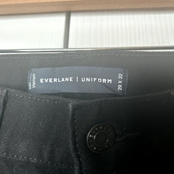 Everlane Uniform The Skinny High Stretch Black Denim Jeans Men's Size 29x32 NWT - Picture 3 of 7